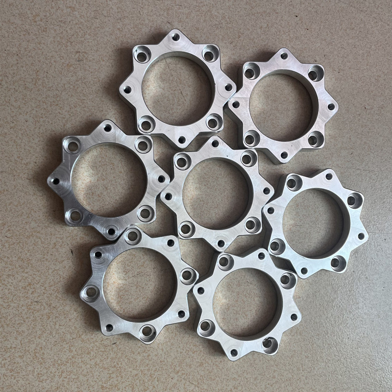 铝合金加工CNC精雕非标机械零配件可阳极碟刹盘法兰转拉座改装