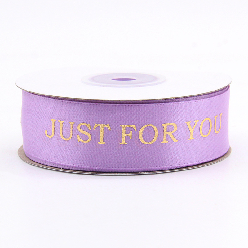 Regalo pastel de flores embalaje cinta impresión símbolo del Corazón 8 puntos cinturón de poliéster dorado impresión para hornear cinta