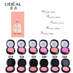 LD349 cosmetics wholesale new spirit point blush colorful double layer CC blush pink skin