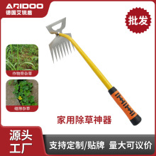批发除草神器拔草器连根多功能不锈钢铲草耙子松土挖野菜锄草工具