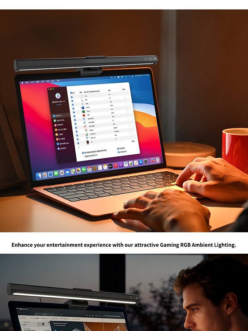 Business Notebook Laptop Thin and Light Office Computer Cost-effective Cross-border Wholesale Monitor Screen Eye Protection Lamp