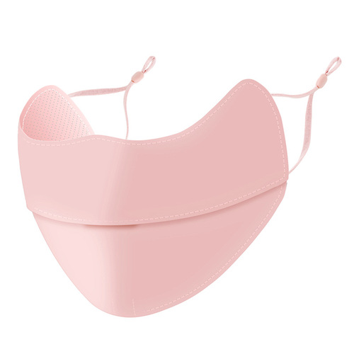 Summer women's ice silk sunscreen face mask outdoor cycling sunshade opening breathable eye protection gradient