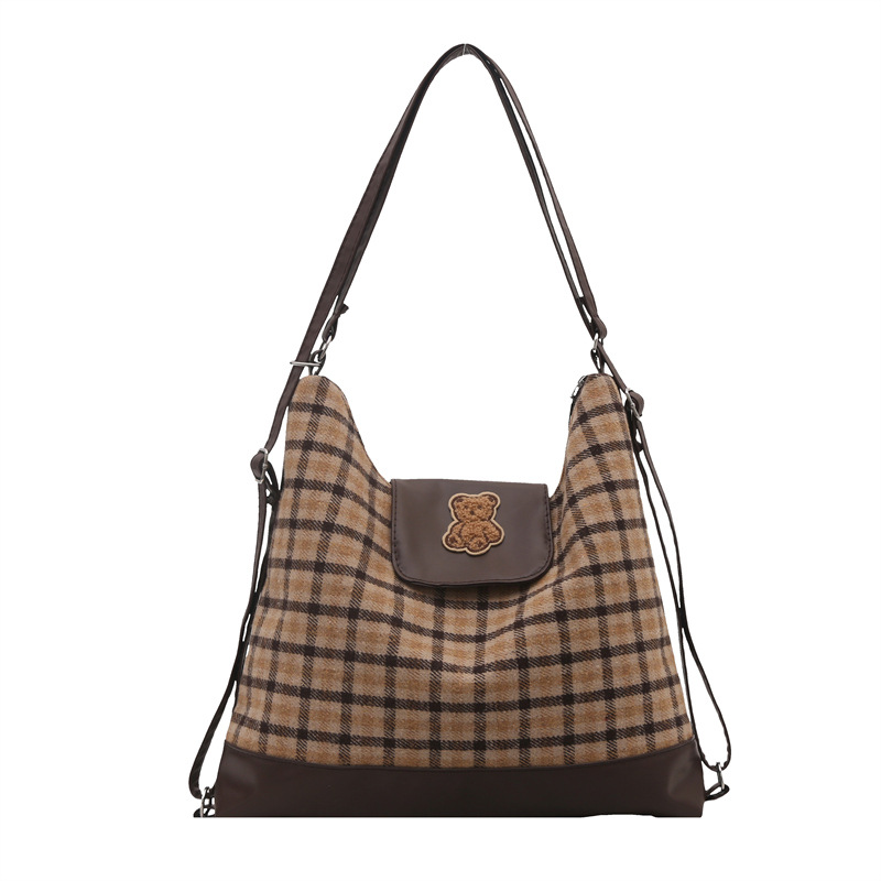 Casual lona tote para mujeres de gran capacidad 2024 nueva mochila multifuncional alta sensación de viaje de viajes de viaje mochila