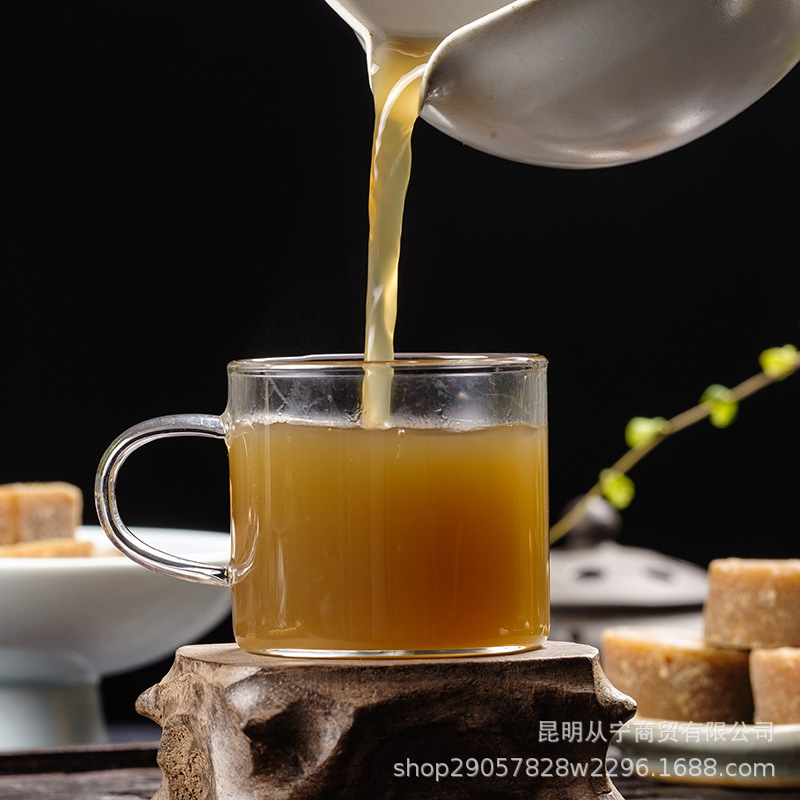 Yunnan Qiaojia Small Bowl Brown Sugar Pure Sugarcane Juice Individually Wrapped Jar 368g preparation