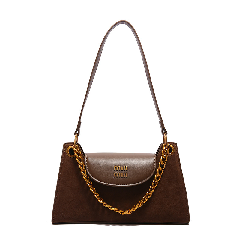 Bolsas de moda retro esmeriladas de moda de otoño de mujeres bolsas de abrigo informal 2024 nuevo nicho de alta sensación bolsas de hombro