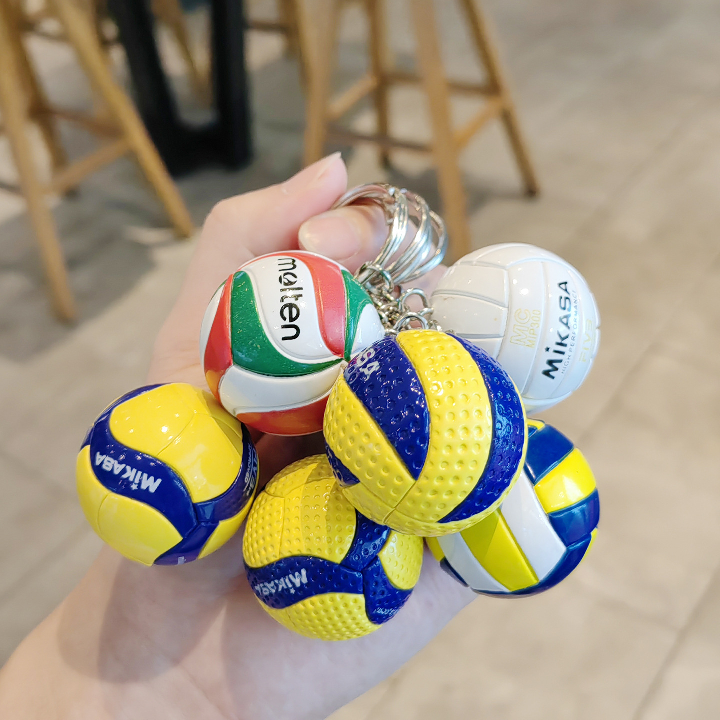 Nuevo llavero de voleibol bolso creativo colgante chino mujer y hombre mikasa fila mini recuerdos premios de competencia