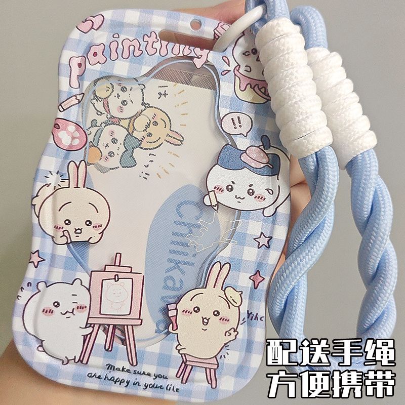 吉伊卡哇周邊學生滑蓋卡套飯卡公交卡身份證件保護套高級感校園卡