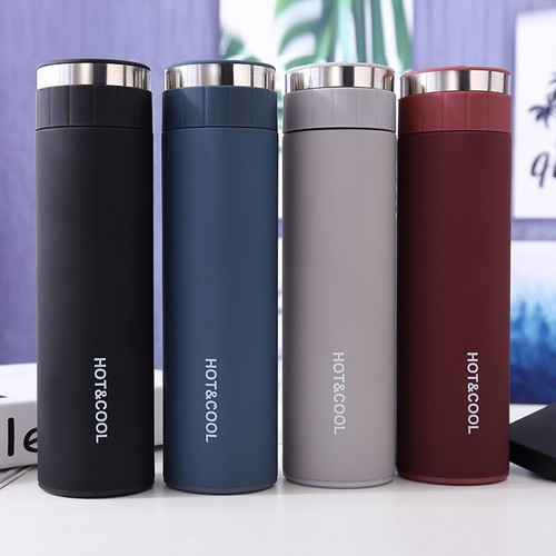 New 304 Stainless Steel Vacuum Insulated Tea Cup Business Gift Water Bottle LOGO Wholesale