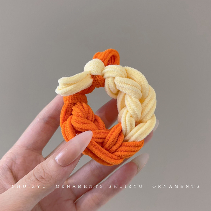Perlas de terciopelo de alta sensación, anillo de cabello de intestino grande, temperamento femenino elegante, cuerda de cabello de cola de caballo baja, cuerda de cabello de alta elasticidad no dañada