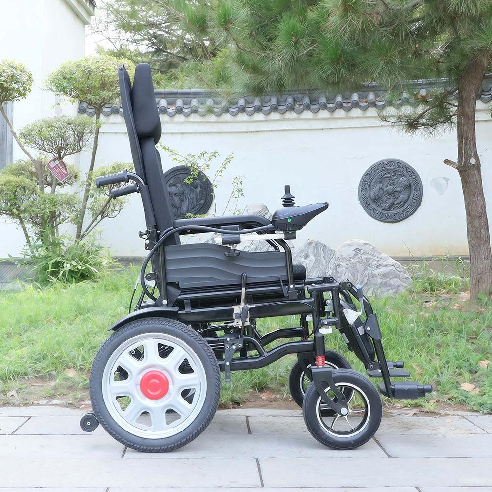 Reclining Electric Wheelchair, Intelligent Fully Automatic Folding Electric Wheelchair for the Elderly and Disabled, Mobility Scooter for the Elderly