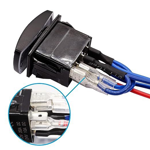 Car modification 12/24V universal fog light switch wiring harness high-power LED strip light work light switch wiring harness