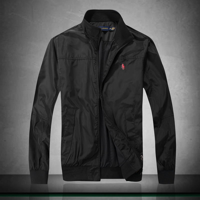 Autumn and Winter New Style Paul Men's Jacket with Pony Logo, Stand-Up Collar, Zipper, Casual Men's Windbreaker