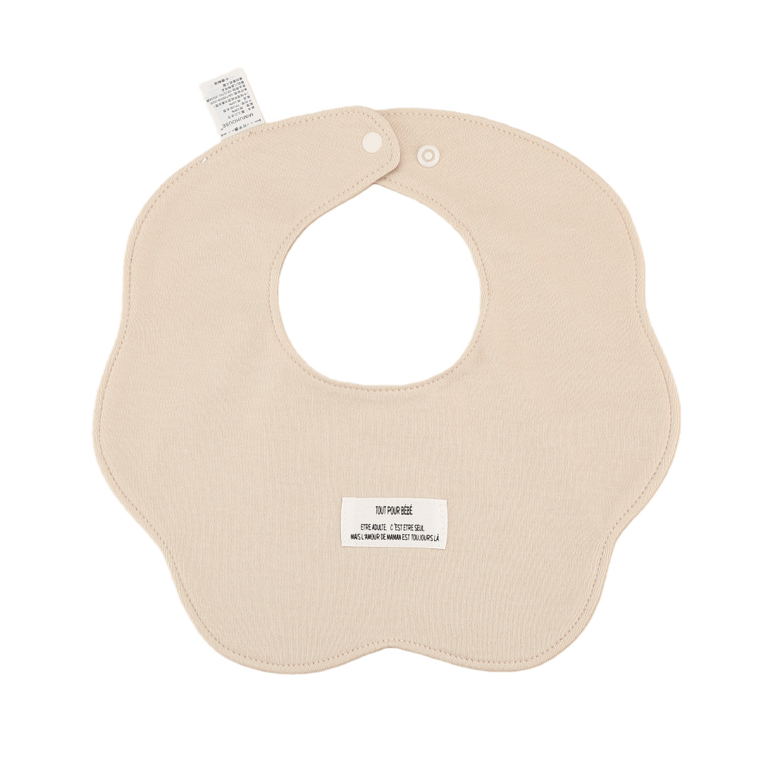 Babero Impermeable en Forma de Pétalo para Bebés de Algodón