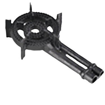 horno de hierro fundido portátil al aire libre con estufa de gas de doble tubo, tres tubos y cuatro tubos ajustables libremente