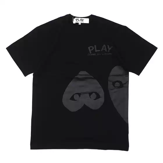 Japanese-Style Trendy Brand Round Neck Short-Sleeve Cross-Border Heart Design Loose T-Shirt Casual Printed Export Short-Sleeve