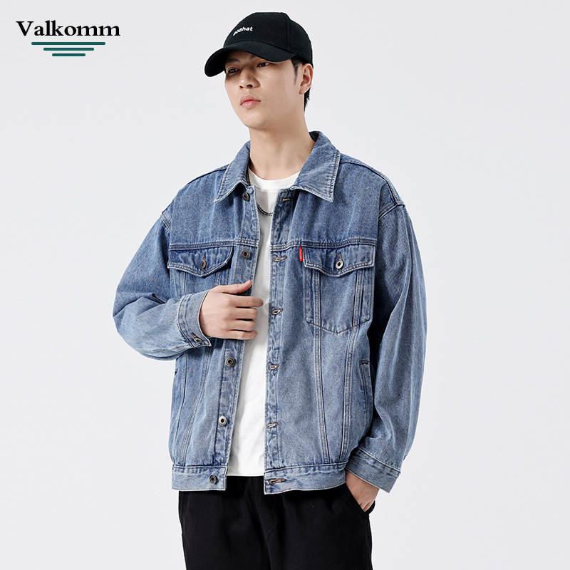 Laikke Men's Autumn New Denim Jacket Men's American Retro Jacket Simple High-End Casual Jacket Laikke Men's Autumn New Denim Jacket Men's American Retro Jacket Simple High-End Casual Jacket