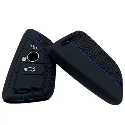 Suitable for 2021 BMW x5x7x3 Static Rod/Key Bag - black-blue-line-dot-circle