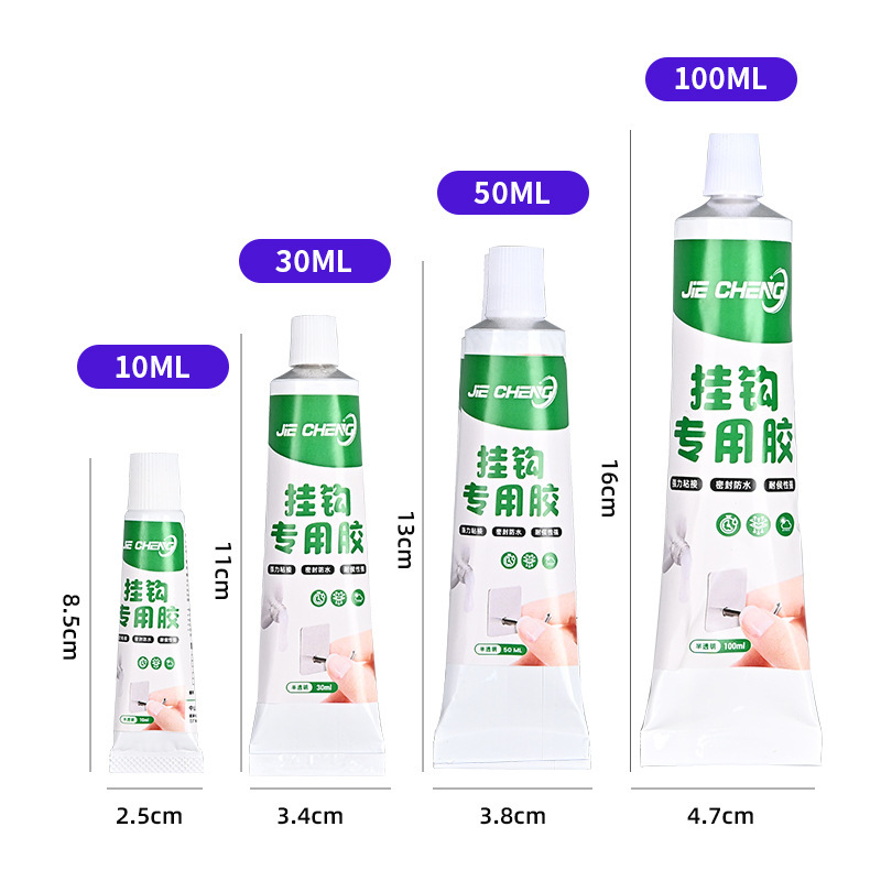 半透明フックシリコーン接着剤高温耐性防水高強度接着剤タイル棚プラスチック構造接着剤|undefined