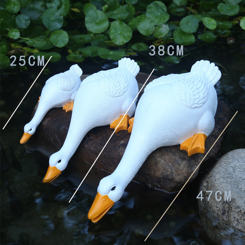 Simulation animal water-absorbing duck ornaments resin crafts garden ornaments courtyard layout pool fish pond landscaping