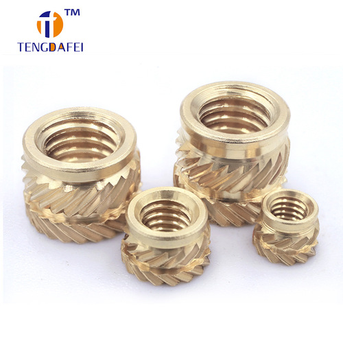 Octagonal roller copper nut 1/4 hot melt nut, plastic shell embedded into copper insert M2M3M4M5M6M8M10