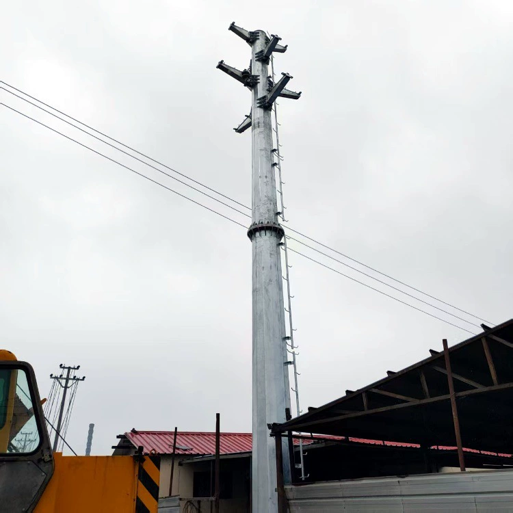 Однотрубная телекоммуникационная вышка для передачи и приема 5G-сигнала, стальная конструкция для базовых станций China Unicom, China Mobile, Telecom, стальной опорный столб для продажи