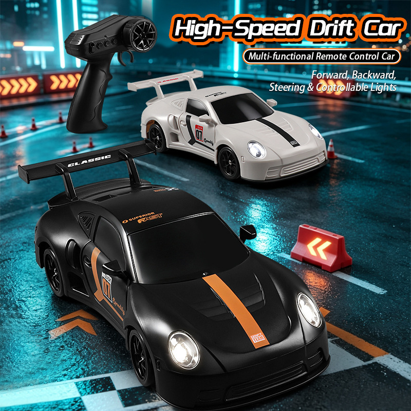 Cross-border 2.4G four-wheel drive high-speed drift remote control car, high-power electric car, children's racing rally car toy Cross-border 2.4G four-wheel drive high-speed drift remote control car, high-power electric car, children's racing rally car toy