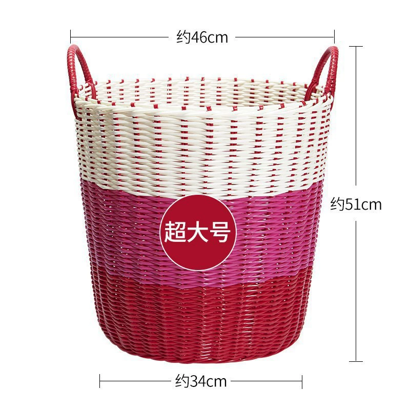 脏衣服洗浴收纳篮藤制床头蓝子栏筐竹篮子筐篓子放毛巾院双层直销