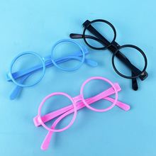 儿童眼镜塑料玩具批发 阿拉蕾哈利波特圆框无镜片 饰品博士眼镜框