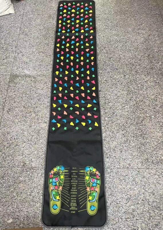 Shumeijian Health Road 175cm Foot Massager Imitation Pebbles Stepping Stone Road 1.7 Foot Massage Mat