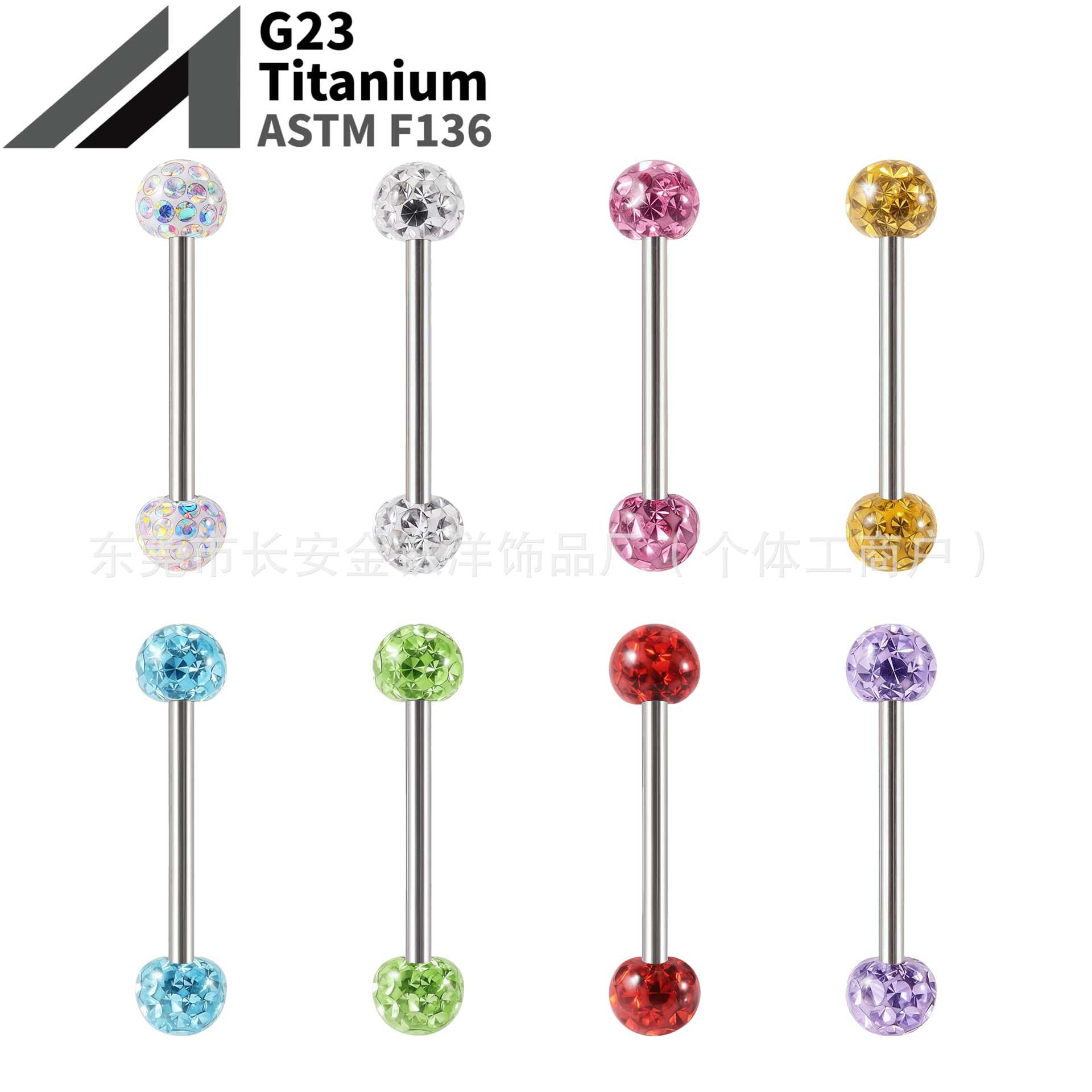 16G labret stud size and finish detail