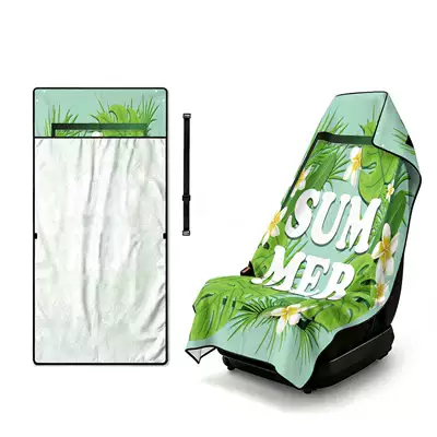 Summer bath towel and car seat cover 2-in-1, ultra-fine fiber outdoor beach and car dual-use universal seat cushion (Universal seat cover) - fqct380-75x150