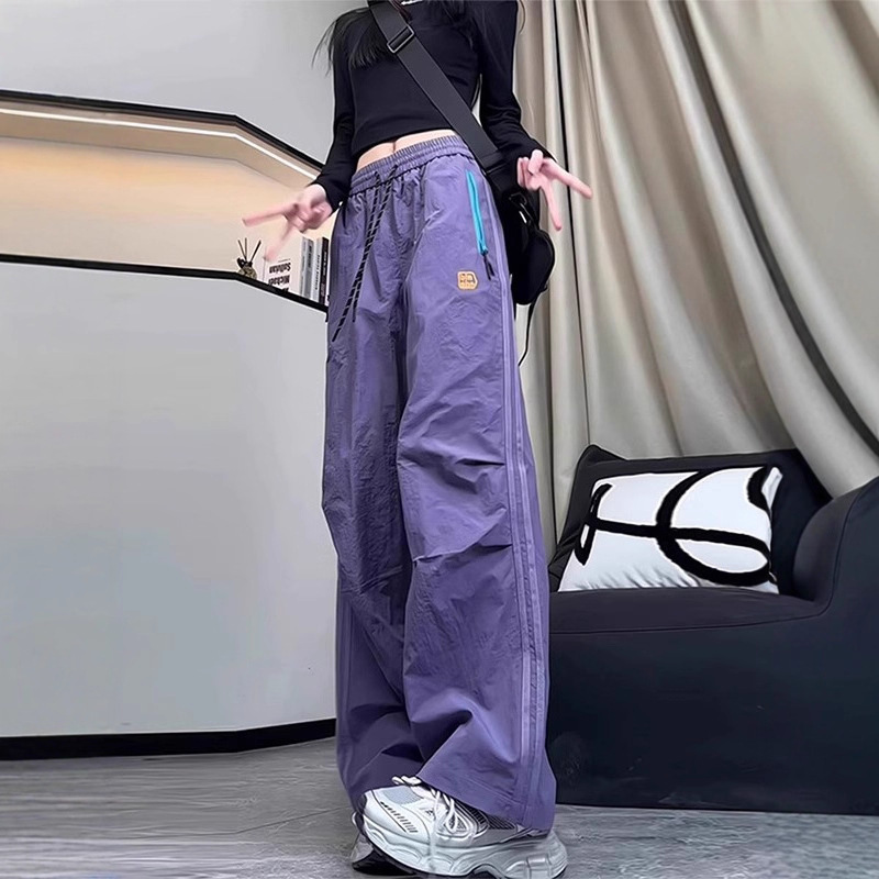 Trendy Brand Outdoor Pants for Women and Men, Spring Thin Quick-Dry Cargo Pants, Outdoor Sports Casual Pants for Petite Sizes