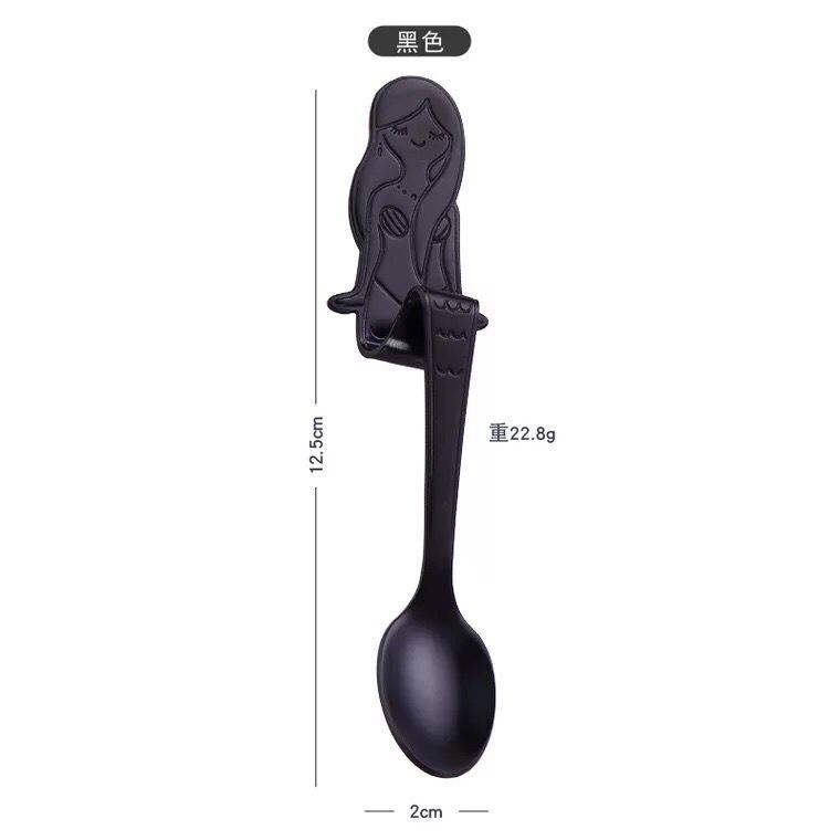 행잉 컵 인어 스푼 [블랙]]