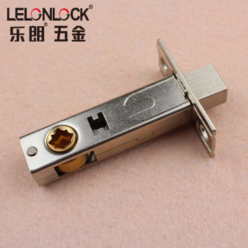 60 / 70 agujero de bloqueo de lengua cuadrada de canal personalizado puerta invisible cuerpo de bloqueo de lengua única accesorio de bloqueo de lengua interior de la puerta del baño