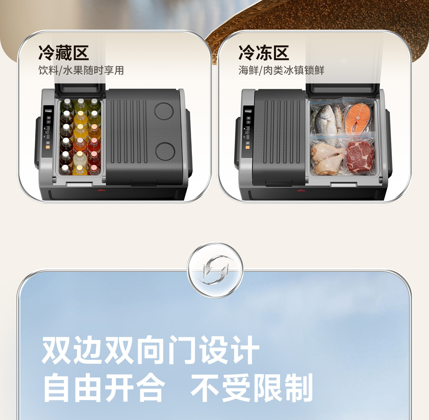 Chigo Car Refrigerator Compressor Cooling System 12V24V220V Dual-Use for Car and Home, Special Refrigerator for Refrigeration and Freezing in Trucks