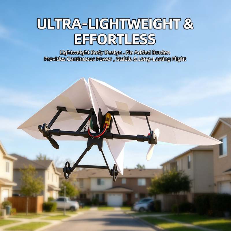 New Remote-Controlled Model Airplane DIY Paper Plane Cross-Border Electric Power Component Set Children's Foldable Body Technology Toy