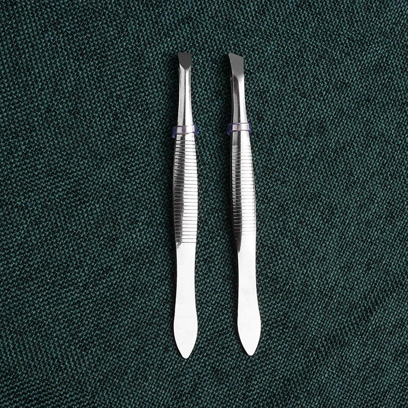 Зажим для бровей из нержавеющей стали косой рот зажим для бровей пинцет для бровей плоский зажим для рта косой зажим для рта зажим для бровей