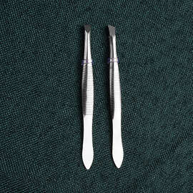 不锈钢眉夹 斜口眉夹 修眉毛夹子眉毛镊子 平嘴夹 斜嘴夹 夹眉毛