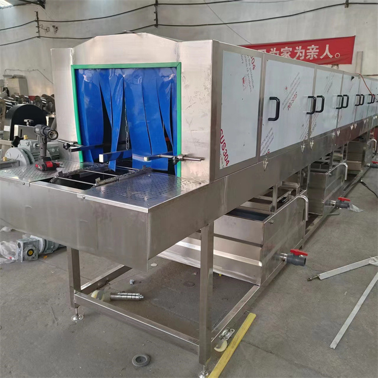 全自动拣货筐清洗机  塑料桶清洗设备  垃圾桶洗桶机 义康牌