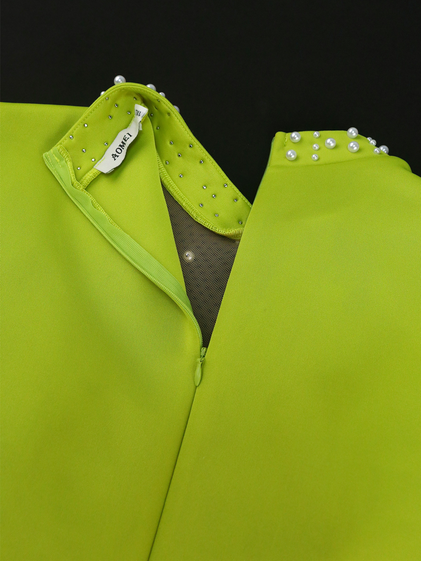 Wooden Ear See through Dress Party Cocktail High Waisted Evening Dresses