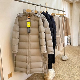 Women's Mid-Length down Jacket 2025 Extreme Cold Thickened Warm Hooded Couple's Winter Over-The-Knee Puffer down Jacket for Cold Protection