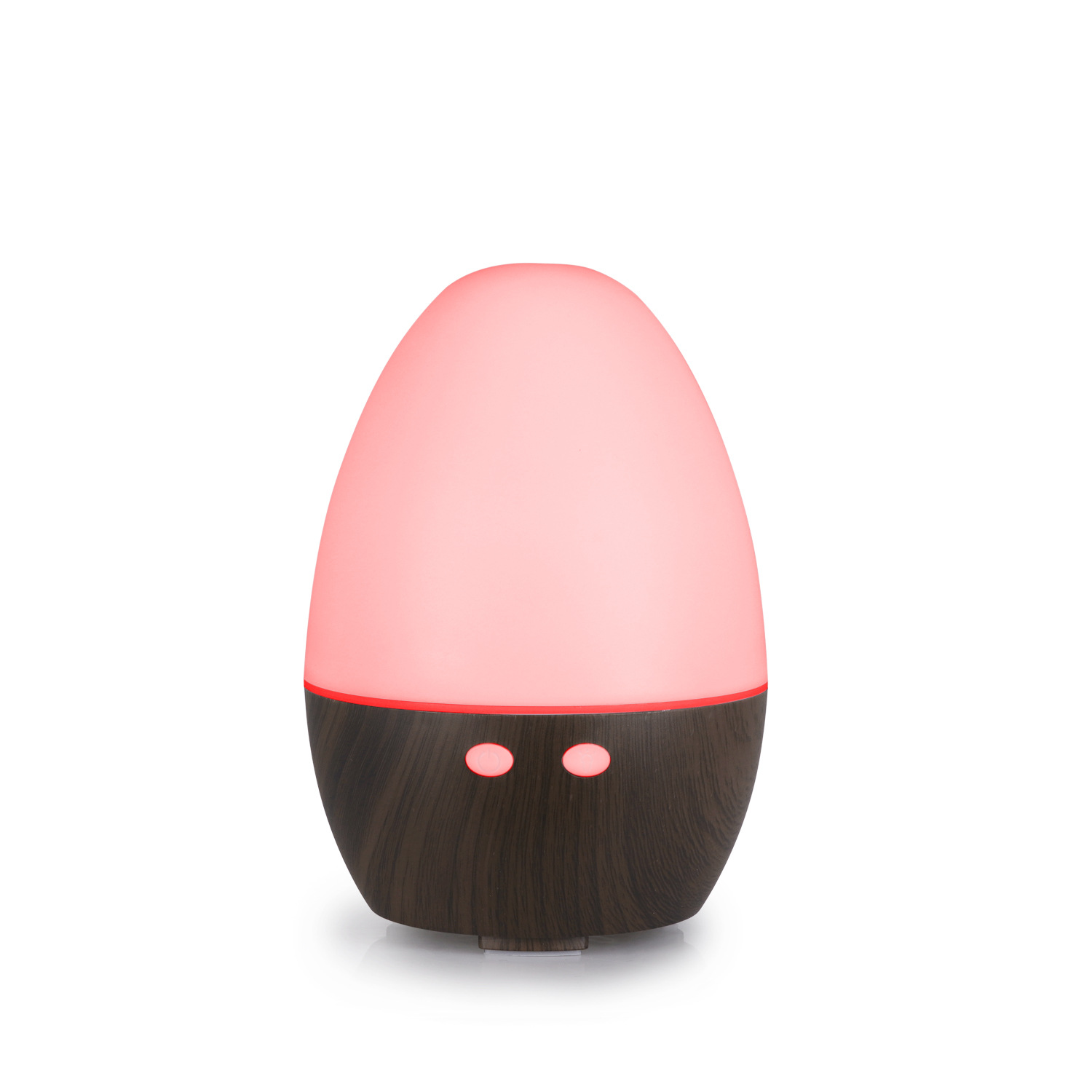 Venta caliente de la fábrica 5V huevo grano madera ronda humidificador USB colorido hogar pequeño mini aceite esencial máquina aromaterapia