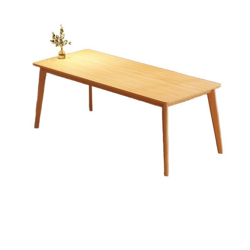 Mesa de comedor doméstica pequeña casa de lujo ligera mesa de comedor rectangular para alquiler de habitaciones de comedor de restaurantes de comedor comercial combinación de mesa y silla