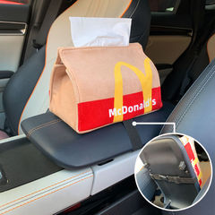 マクドナルドティッシュバッグ漫画生地紙箱収納ボックスホームダイニングテーブル寝室オフィスクリエイティブティッシュボックス