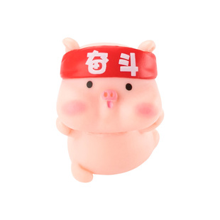 Ins Style Resin Cartoon Car Center Console Ornaments Cute Car Interior Rearview Mirror Trinkets to Give to Friends Gold