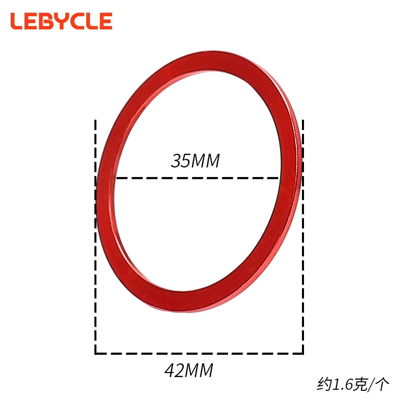 Cassette Spacer Washers (Lebycle) Aluminum Alloy, 1.0–3.0 mm, Bike Hub/Carriage Shims