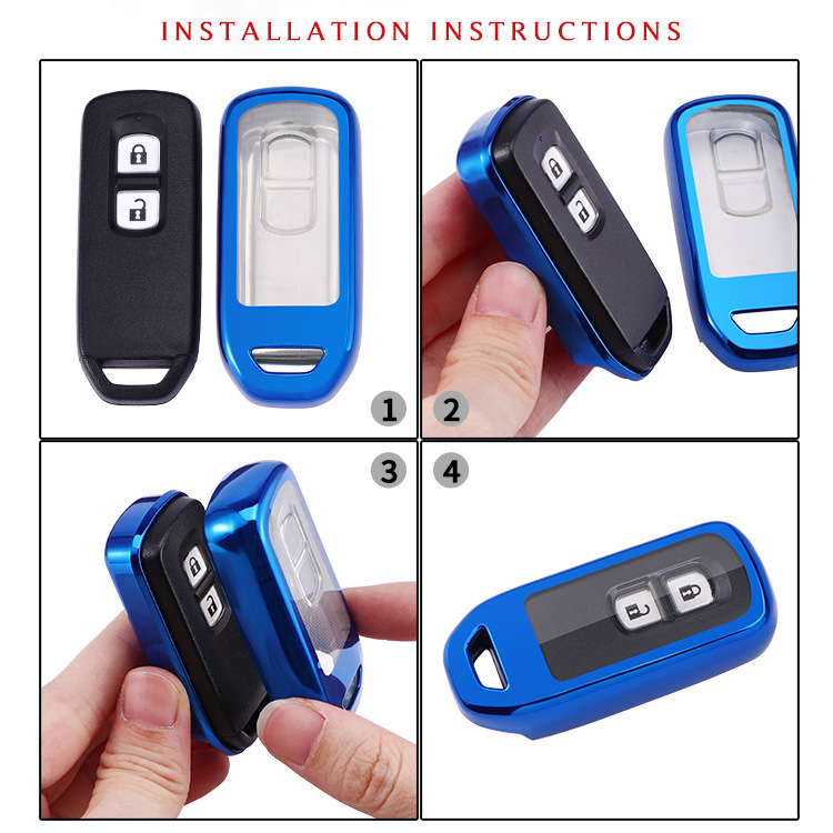 Wholesale car key cases suitable for NWagon/N-BOX cars, NWGN shell car protective covers made of TPU material
