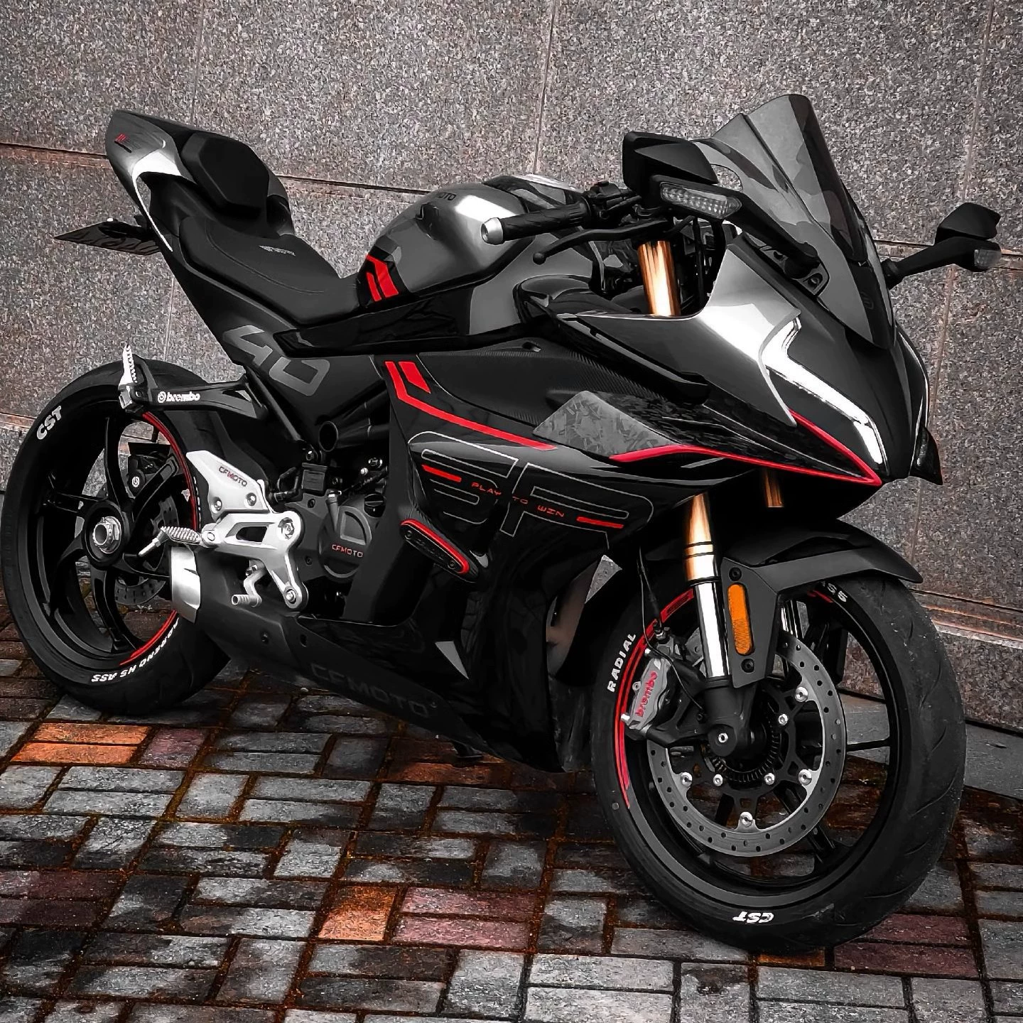 Мотоцикл Chunfeng 450SR 250SR 450RR — двухцилиндровый, с водяным охлаждением, спортбайк