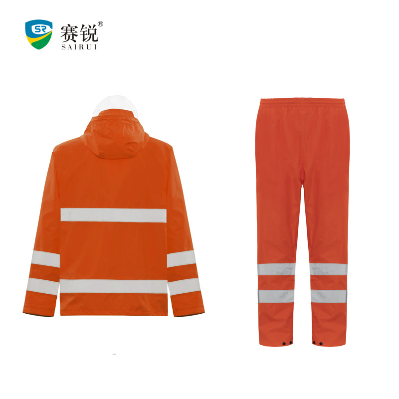 Sairui raincoat and rain pants split waterproof band anti-light…