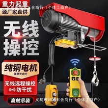 微型电动葫芦无线遥控220v家用小吊机提升机升降机电动起重吊机